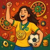 Foto de Julia, uma usuária confiante.